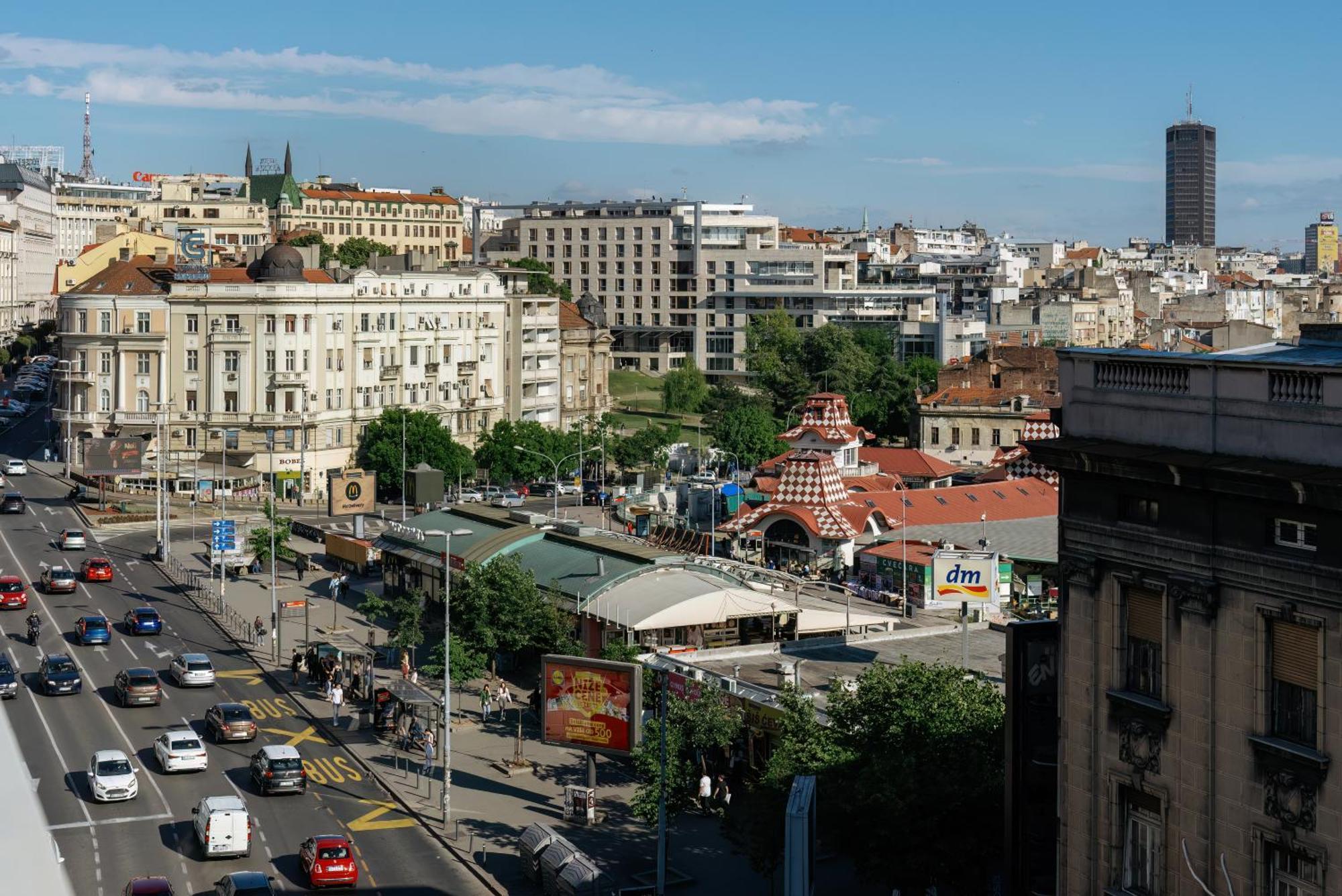 Roof Shelter City View Old Town Renovated Belgrade Luaran gambar
